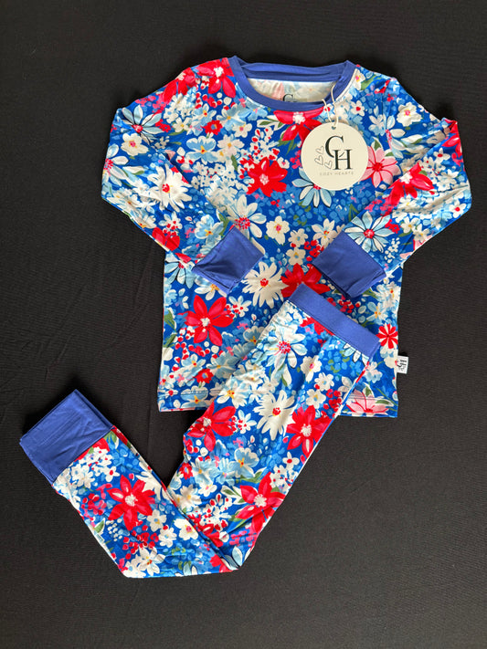 USA Floral 2PC Set