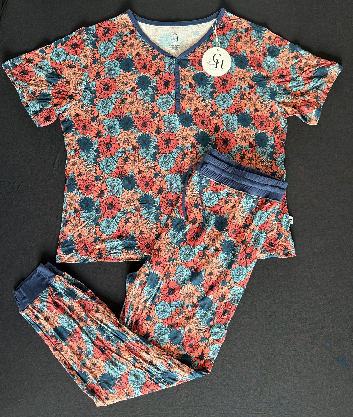 Women’s Blue Floral 2Pc Set