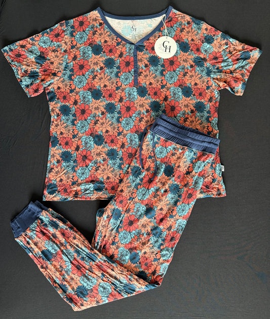 Women’s Blue Floral 2Pc Set
