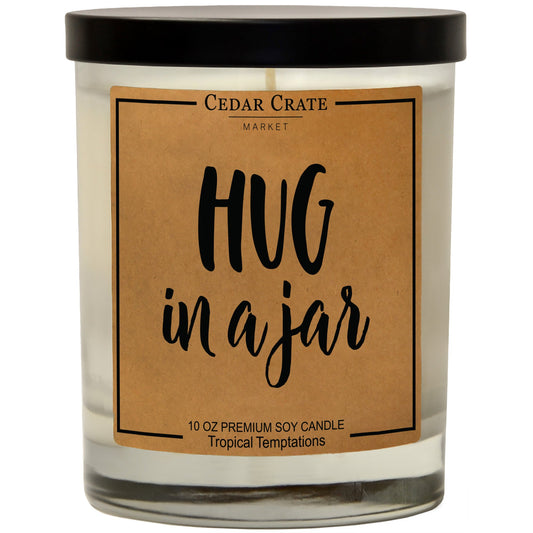 Hug In a Jar Soy Candle - Miss You Gift