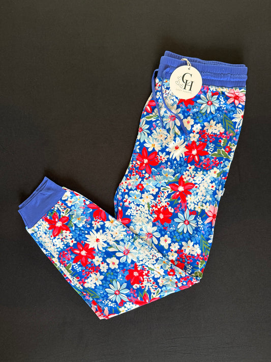 Women’s RWB Floral Cuffed Lounge Pants