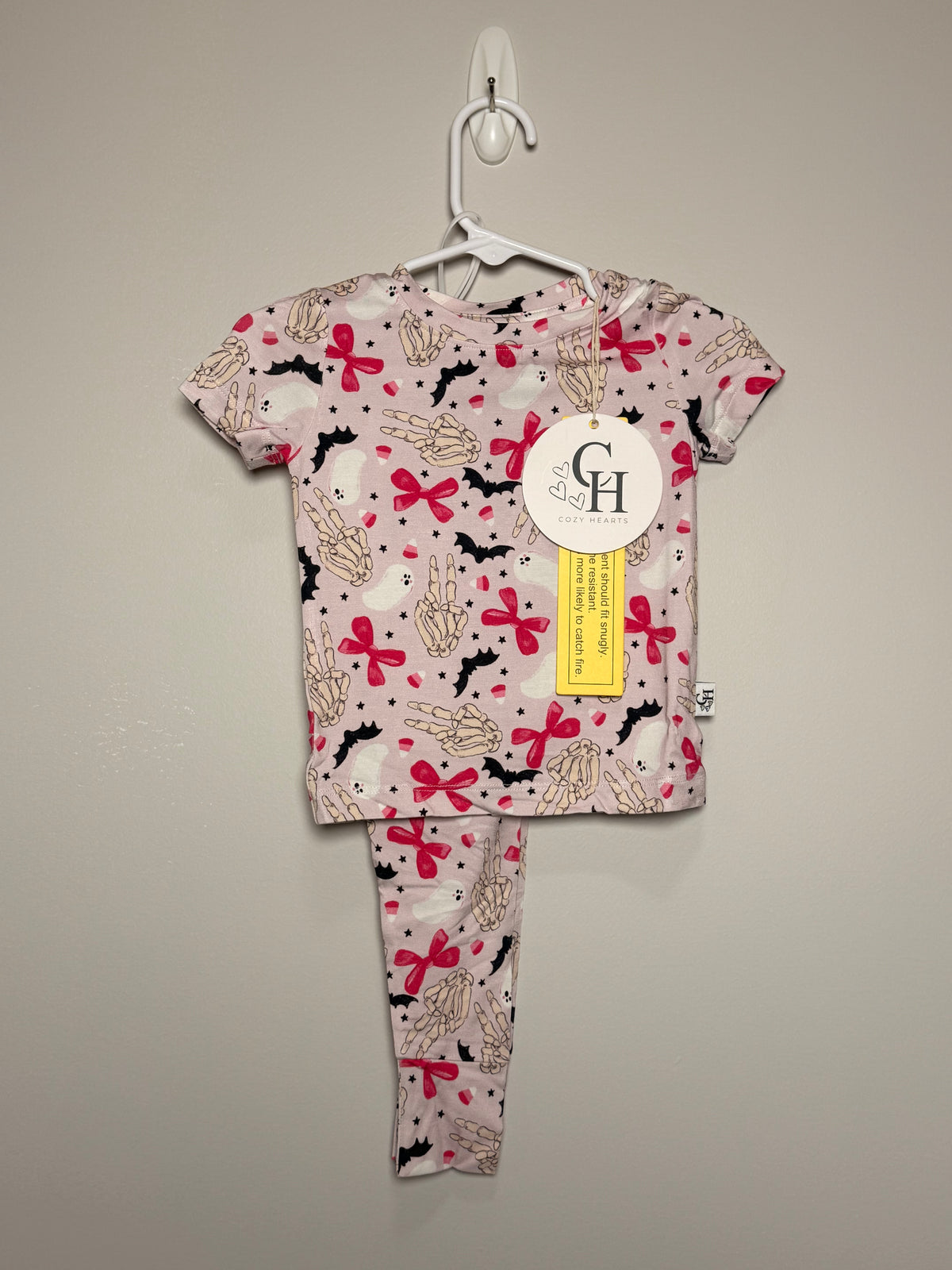 Pink Halloween Short Sleeve & Pants