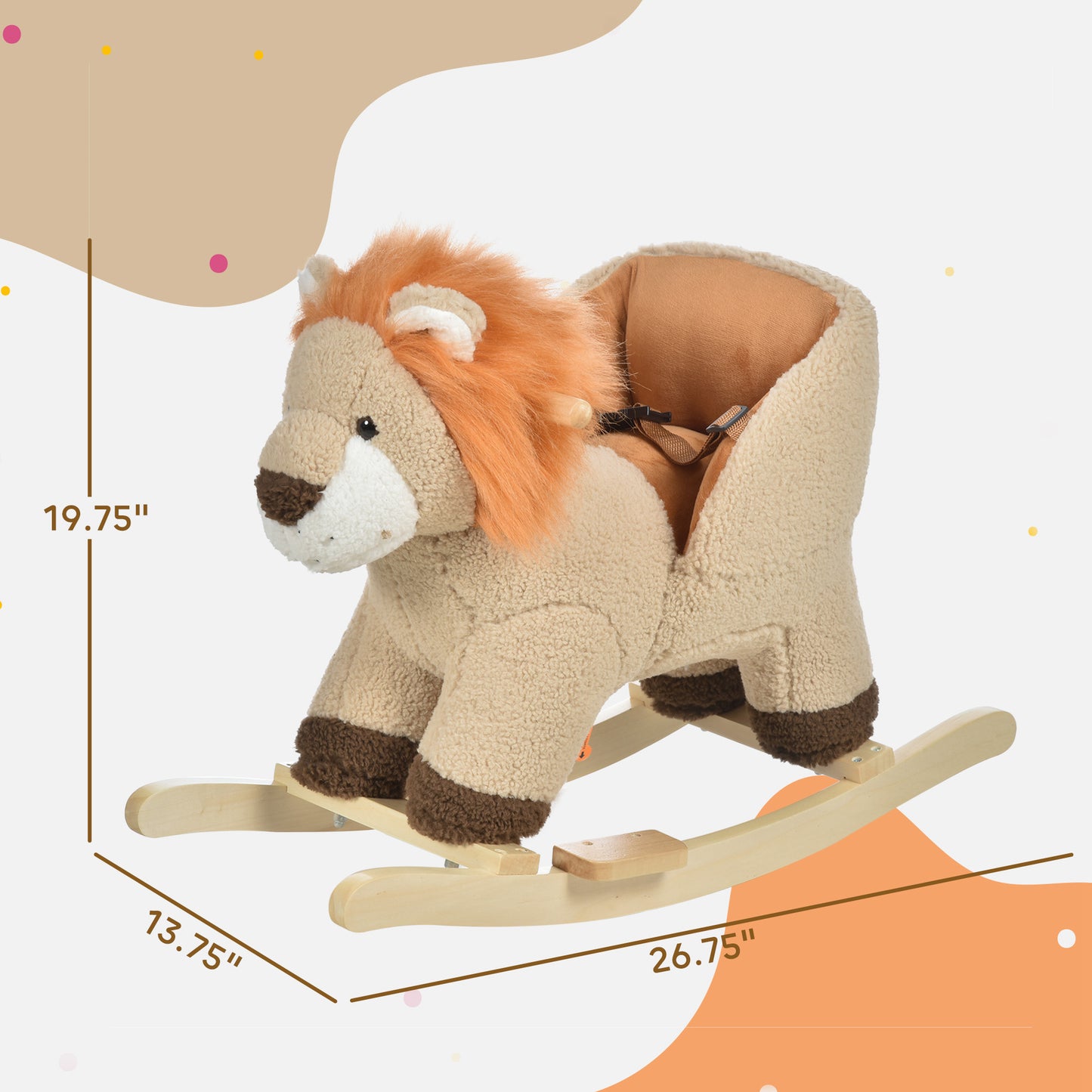 Baby Rocking Horse Lion with Sound